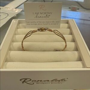 Ronalda Gold I Am Worthy Bracelet